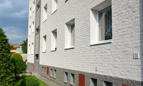 Fotografie realizací fasád pro bytový dům